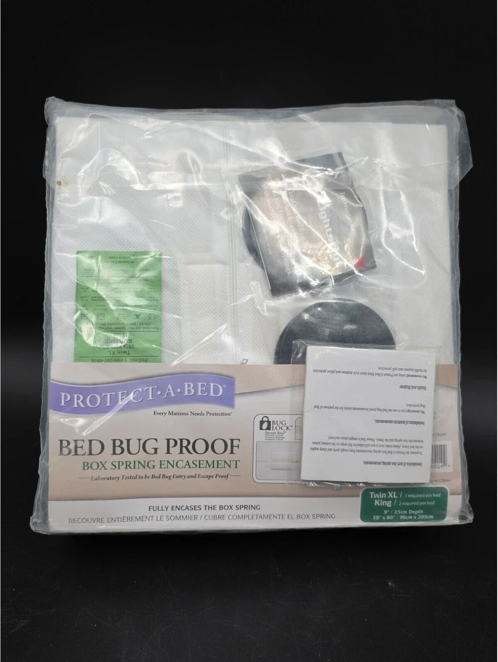 New Protect-A-Bed Full Twin Box Spring Encasement Bed Bug Proof